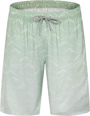 Men's Swim Trunks Quick Dry Bathing Suit Swimming Board Shorts Mesh Lining Beach Swimwear