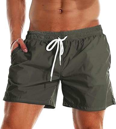 Men's Swim Trunks Quick Dry Beach Shorts Swimwear Bathing Suit